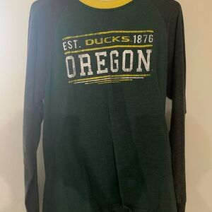 Oregon Football Colosseum Green and Yellow Tee